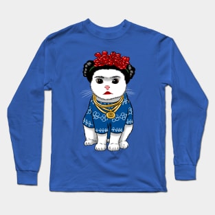 Frida Cat Long Sleeve T-Shirt